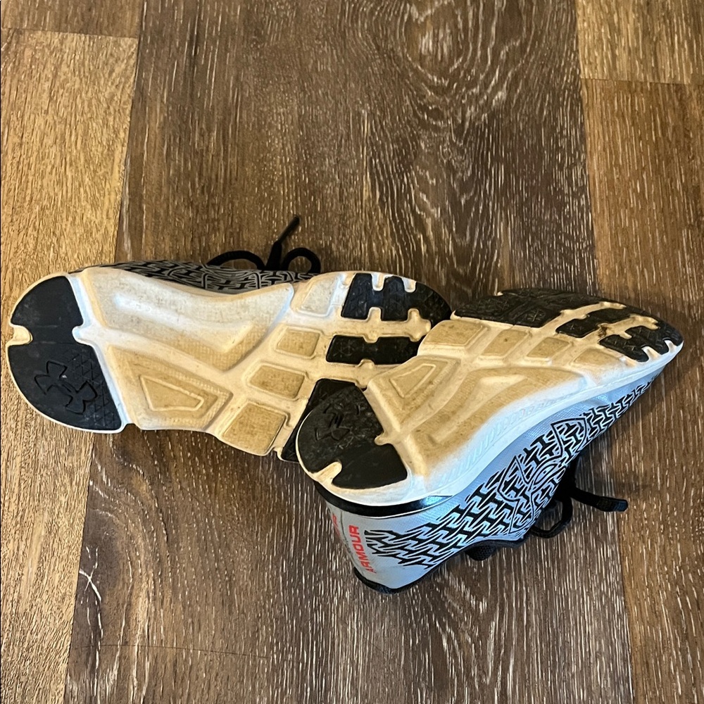 Under Armour Kids Sneakers - Black and Gray with Red Accents - Picture 4 of 5